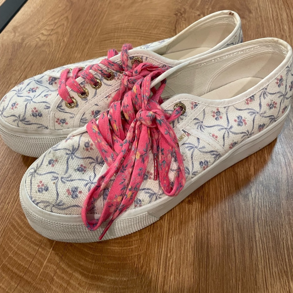 Loveshackfancy X Superga Sneakers Size 8 (Excelle… - image 6